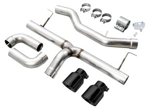 BMW 4 Series Performance Exhaust - Rear - AWE Tuning - Axle-Back Track Edition, Dual Exit, 4.5